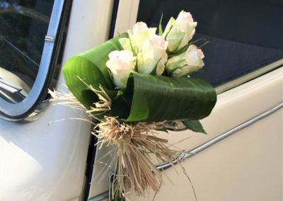 Decoration voiture mariage poignee de porte