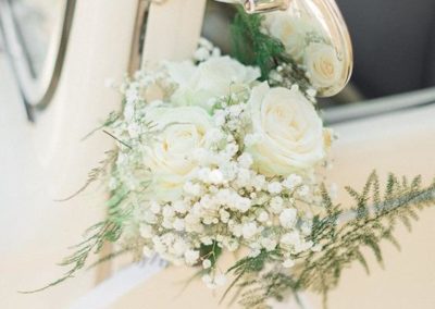 Decoration voiture mariage poignee de porte