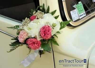 Decoration voiture mariage poignee de porte
