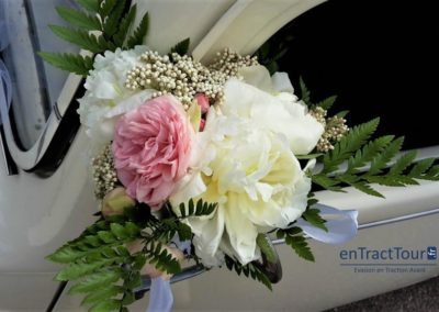 Decoration voiture mariage poignee de porte